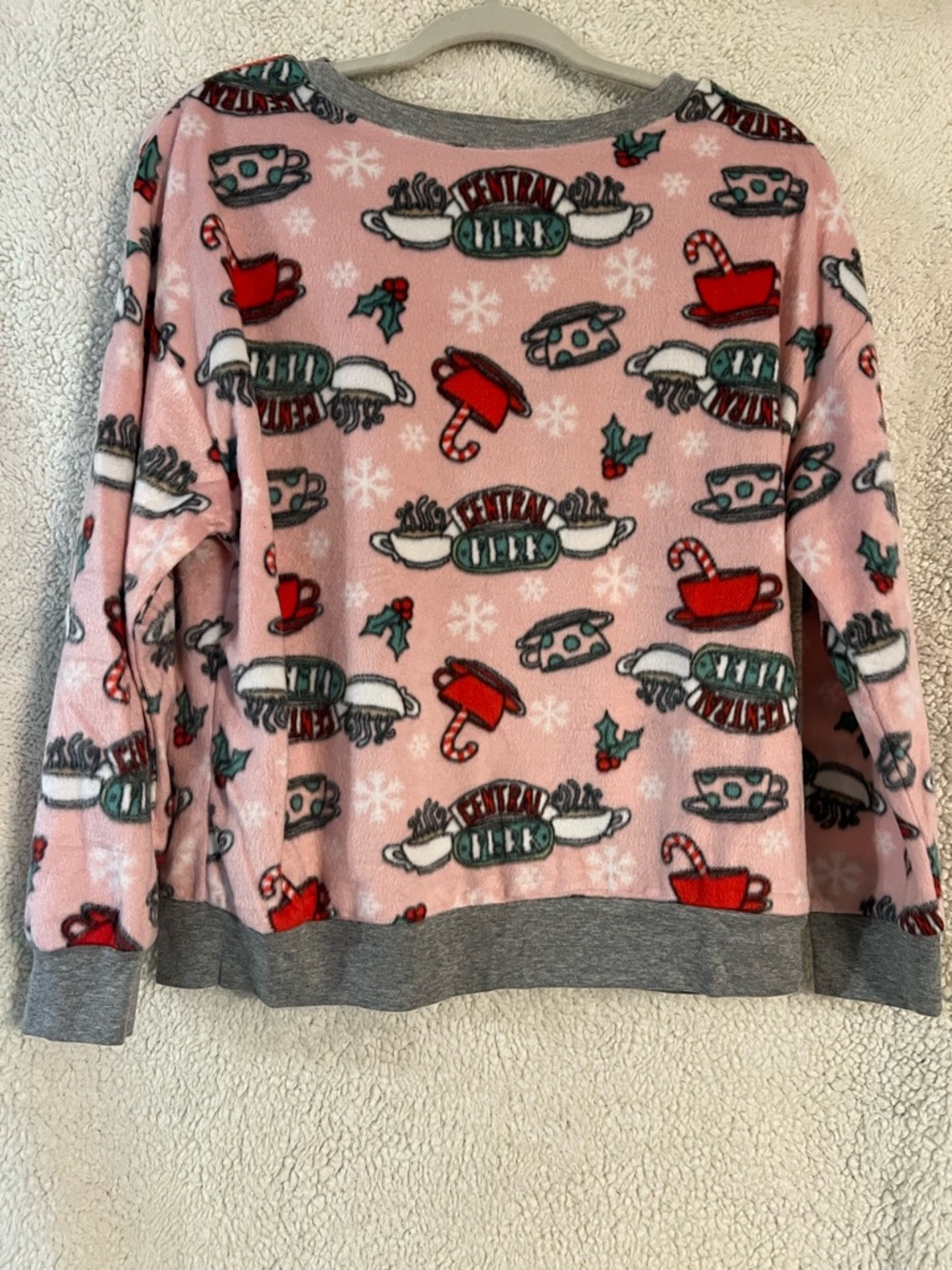 FRIENDS Pink Fleece Pajama Set, New W/O Tags, Never Worn Before!